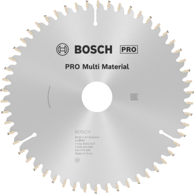 BOSCH CIRK.ZAAGBL. PRO MULTI 190X30 54T