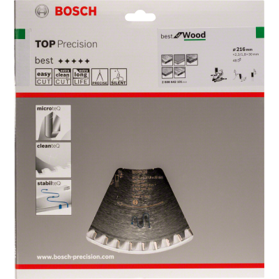BOSCH CIRK.ZAAGBL. TOP WOOD 216X30 48T