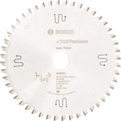 BOSCH CIRK.ZAAGBL. TOP WOOD 216X30 48T