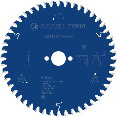 BOSCH CIRK.ZAAGBL. EXP. WOOD 160X20 48T