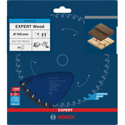 BOSCH CIRK.ZAAGBL. EXP. WOOD 165X20 36T