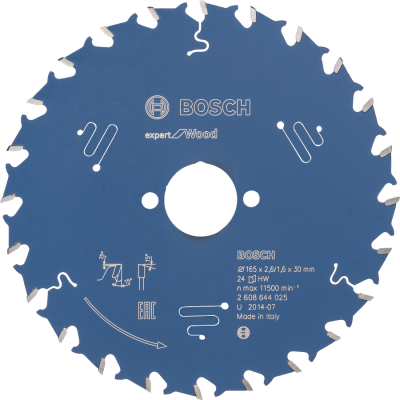 BOSCH CIRK.ZAAGBL. EXP. WOOD 165X30 24T