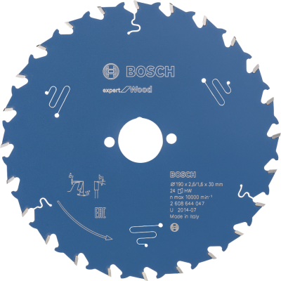 BOSCH CIRK.ZAAGBL. EXP. WOOD 190X30 24T