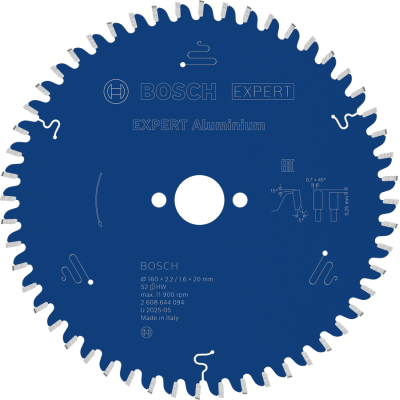 BOSCH CIRK.ZAAGBL. EXPERT ALU 160X20 52T
