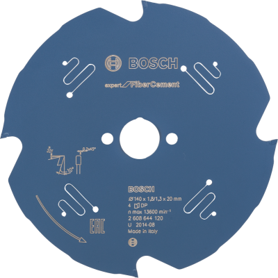 BOSCH CIRK.ZAAGBL. EXP. CEMENT 140X20 4T