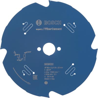 BOSCH CIRK.ZAAGBL. EXP. CEMENT 160X20 4T