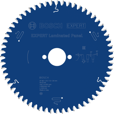 BOSCH CIRK.ZAAGBL.LAMIN.PANEL 190X30 60T