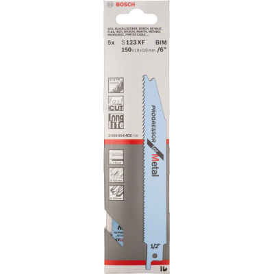 BOSCH RECIPROZAAGBLAD S123XF 5ST.