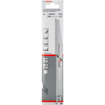 BOSCH RECIPROZAAGBLAD S2345X HOUT 5ST.