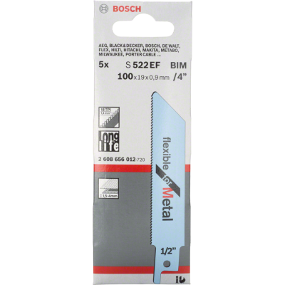BOSCH RECIPROZAAGBLAD S522EF 5ST.
