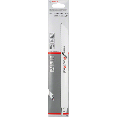 BOSCH RECIPROZAAGBLAD S1122HF HOUT 5ST.