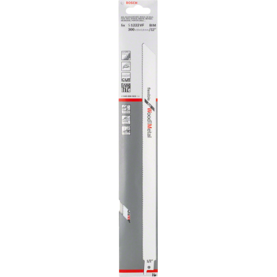 BOSCH RECIPROZAAGBLAD S1222VF HOUT 5ST.