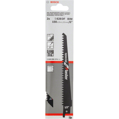 BOSCH RECIPROZAAGBLAD S628DF 2ST.