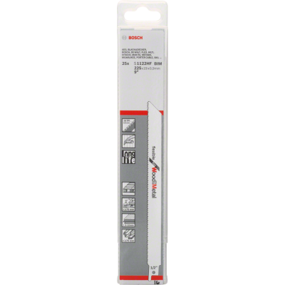 BOSCH RECIPROZAAGBLAD S1122HF HOUT 25ST.