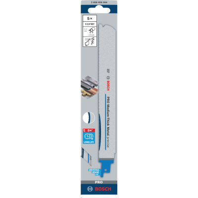 BOSCH RECIPROZAAGBLAD PRO S1137BEF 5ST.