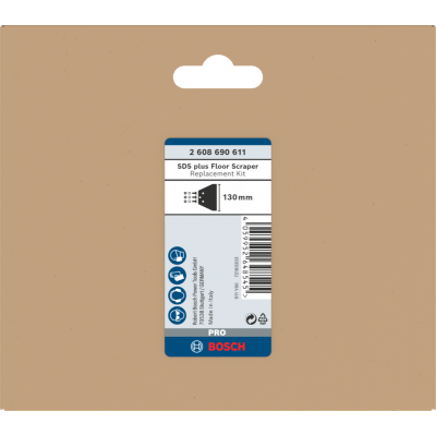 BOSCH Kit de rechange burin racleur 130MM