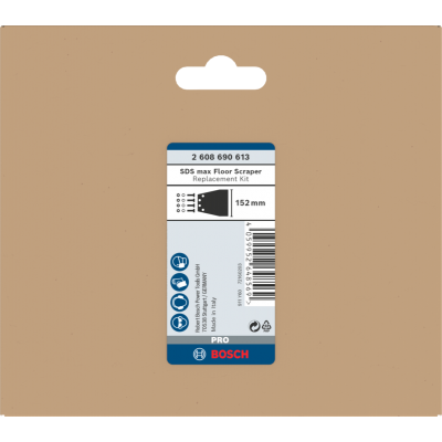 BOSCH Kit de rechange burin racleur 152MM