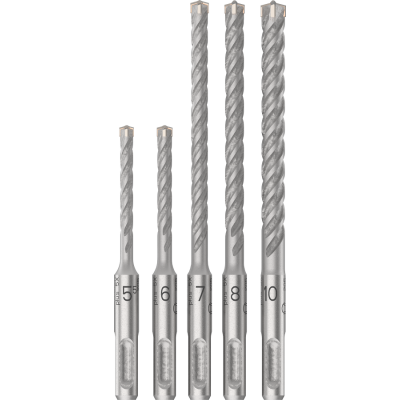 BOSCH Coffret de forets PRO SDS plus-5X, 5,5/6/7/8/10 mm, 5 pièces