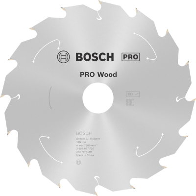 BOSCH CIRK.ZAAGBL. PRO WOOD 190X30 16T