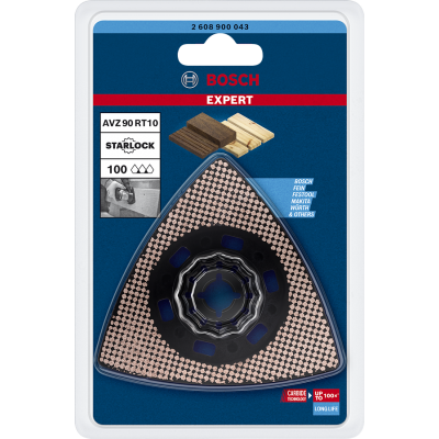 BOSCH Lame pour outil multifonctions EXPERT Sanding Plate AVZ 90 RT10 90 mm