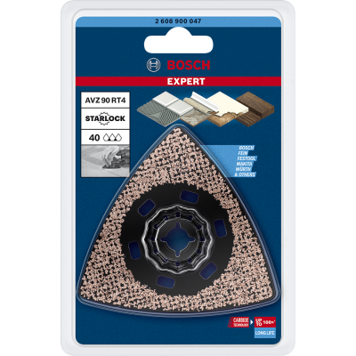 BOSCH EXPERT Sanding Plate (plateau de ponçage pour outil multifonctions) AVZ 90 RT4 90 mm