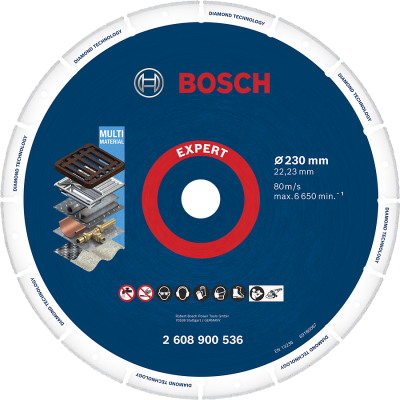BOSCH Disque à tronçonner de grande taille EXPERT Diamond Metal Wheel 230 x 22,23 mm