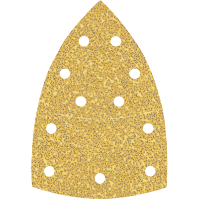 BOSCH Feuille abrasive EXPERT C470 à 11 trous pour ponceuses Multi 102 x 62 mm, 93 mm, G 40, 10 pièces