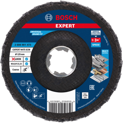 BOSCH Disque EXPERT N475 SCM X-LOCK, 125 mm, gros