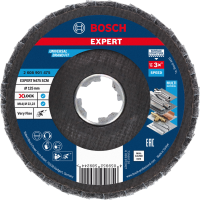 BOSCH Disque EXPERT N475 SCM X-LOCK, 125 mm, très fin