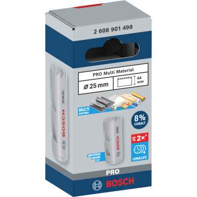 BOSCH GATZAAG UNIVERSEEL 25MM COBALT