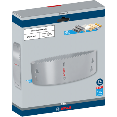 BOSCH GATZAAG UNIVERSEEL 210MM COBALT