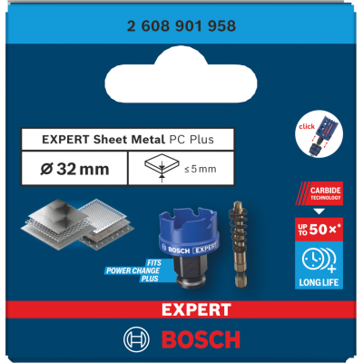 BOSCH GATZAAG PLAATSTAAL 32MM CARBIDE PC