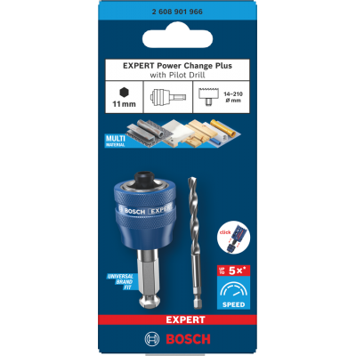 BOSCH GATZAAG ADAPTER HEX 11 + HSS-G 105
