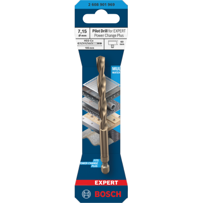BOSCH CENTREERBOOR HSS-CO 7.15X105MM