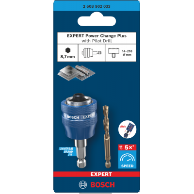 BOSCH GATZAAG ADAPTER + BOOR HSS-CO