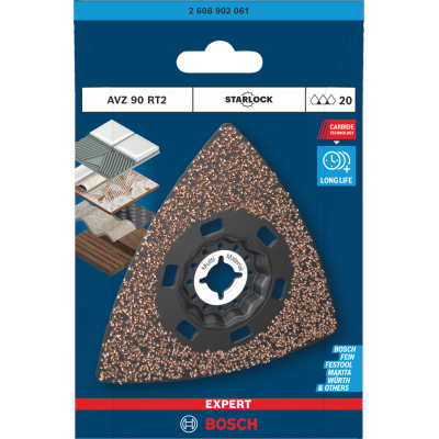 BOSCH Languette de ponçage EXPERT AVZ 90 RT2, 90 mm
