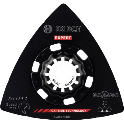 BOSCH Languette de ponçage EXPERT AVZ 90 RT2, 90 mm
