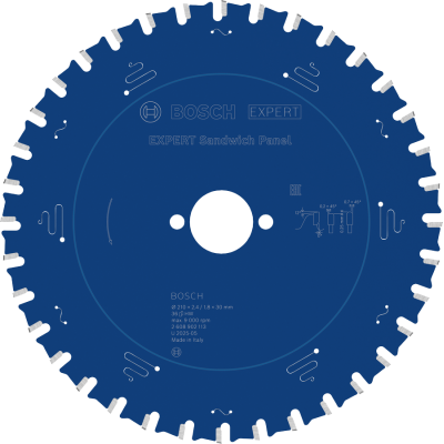 BOSCH CIRK.ZAAGBL. SAND.PANEL 210X30 36T