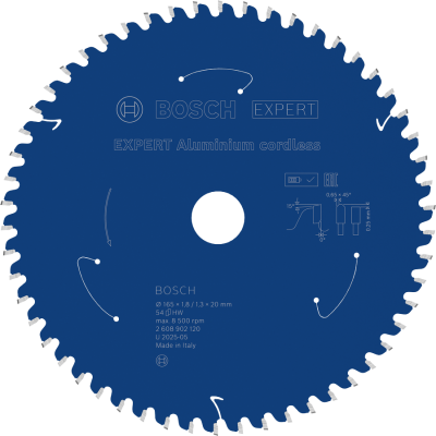 BOSCH CIRK.ZAAGBL. EXPERT ALU 165X20 54T