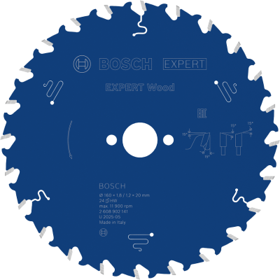 BOSCH CIRK.ZAAGBL. EXP. WOOD 160X20 24T