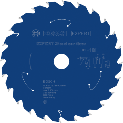 BOSCH CIRK.ZAAGBL. EXP. WOOD 160X20 24T