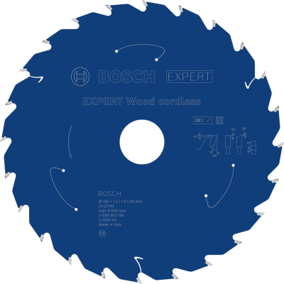 BOSCH CIRK.ZAAGBL. EXP. WOOD 190X30 24T