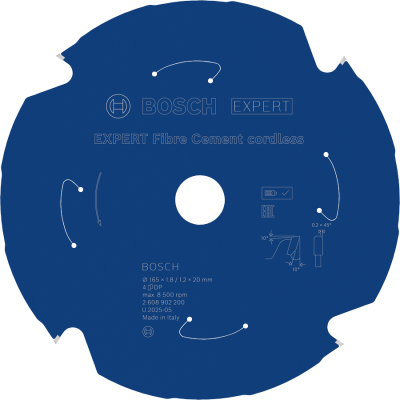 BOSCH CIRK.ZAAGBL. EXP. CEMENT 165X20 4T