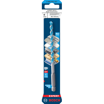 BOSCH Foret EXPERT HEX-9 Multi Construction, 6 x 90 x 150 mm
