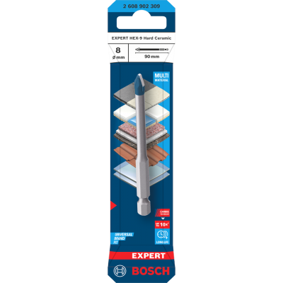 BOSCH Foret EXPERT HEX-9 Hard Ceramic 8 x 90 mm