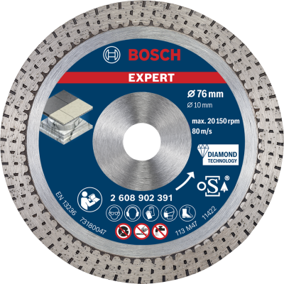 BOSCH Disque à tronçonner EXPERT Hard Ceramic 76 mm 76 x 1,5 x 10 mm
