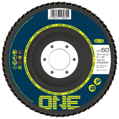 TYROLIT Disque à lamelles ONE 125MM G40