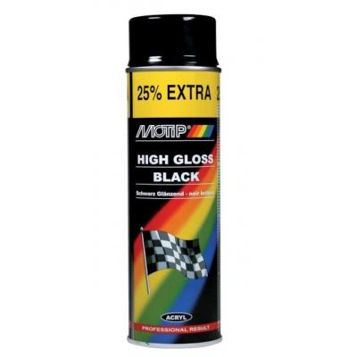 MOTIP SPUITBUS AUTO ZWART GLANZEND 500ML