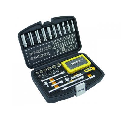 IRONSIDE BOITE A DOUILLES 60 PCES. 1/4" + BITS 