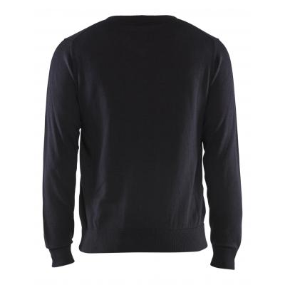 BLAKLADER GEBREIDE PULLOVER BLAUW XL